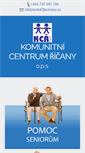 Mobile Screenshot of kcricany.cz